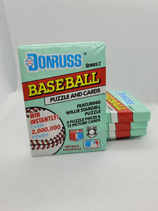5 Unopened Packs of 1991 Donruss Series 2 Baseball Cards