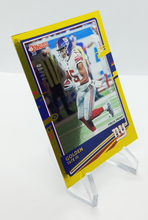 Load image into Gallery viewer, Side view of the 2020 Donruss Gold Press Proof Golden Tate III Football Card 33/50
