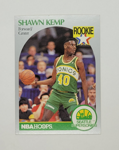 1990 NBA Hoops Shawn Kemp Rookie Basketball Card