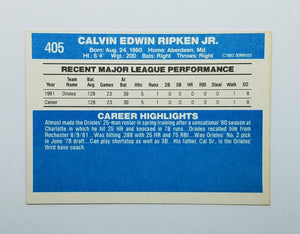 1982 Donruss Cal Ripken Jr. Baseball Rookie Card