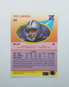 1990 Fleer Troy Aikman Football Card