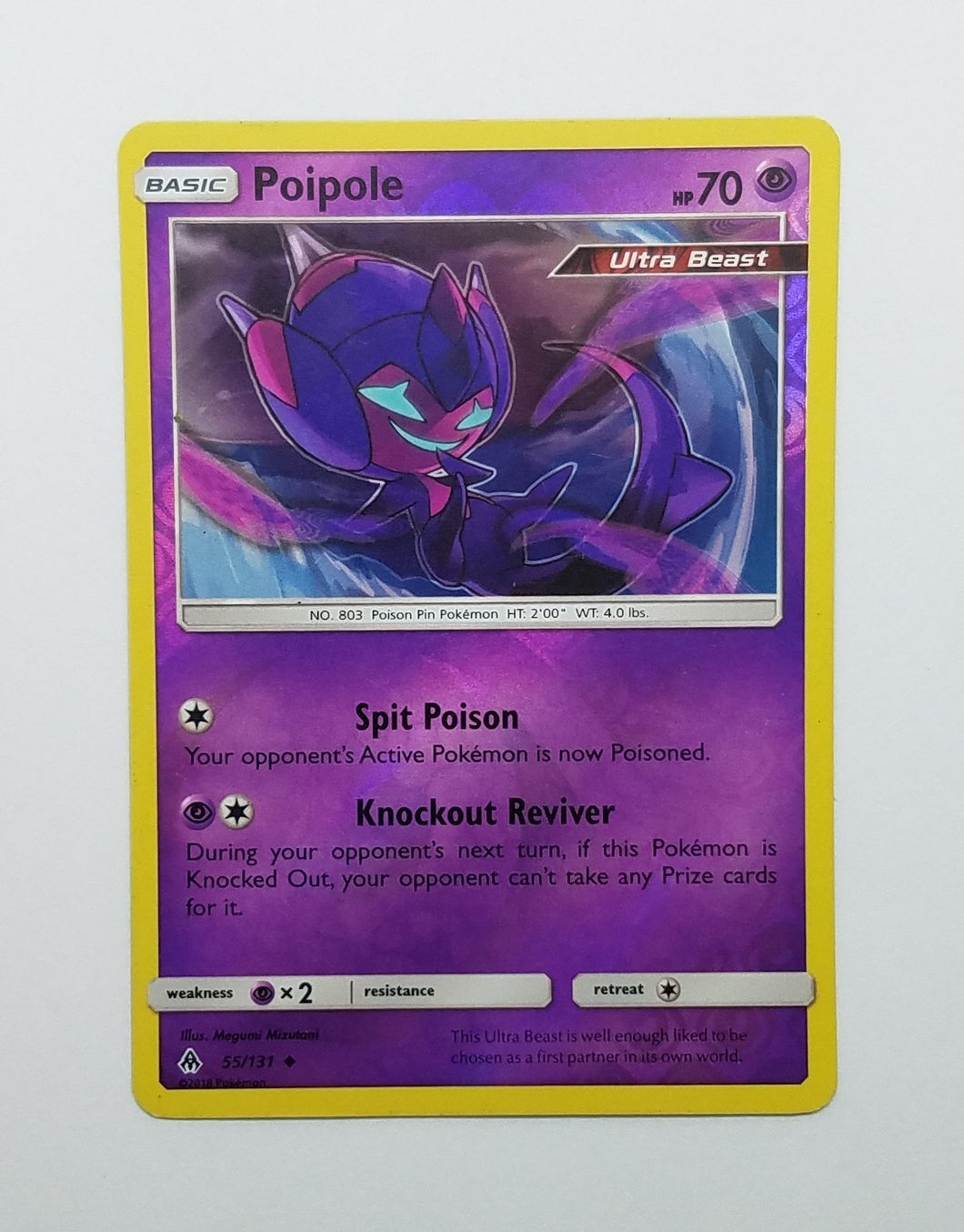 2018 Poipole Reverse Holo Pokemon Card