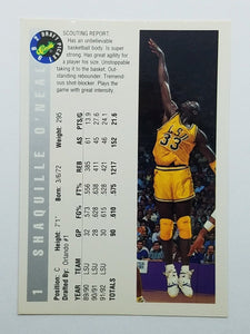 1992 Classic Draft Picks Shaquille O'Neal Basketball Rookie Card