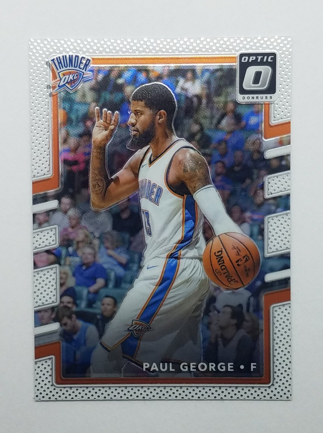 2017-2018 Donruss Optic Silver Paul George Basketball Card
