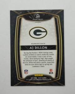 2020 Three Card Lot AJ Dillon Rookie Football Cards