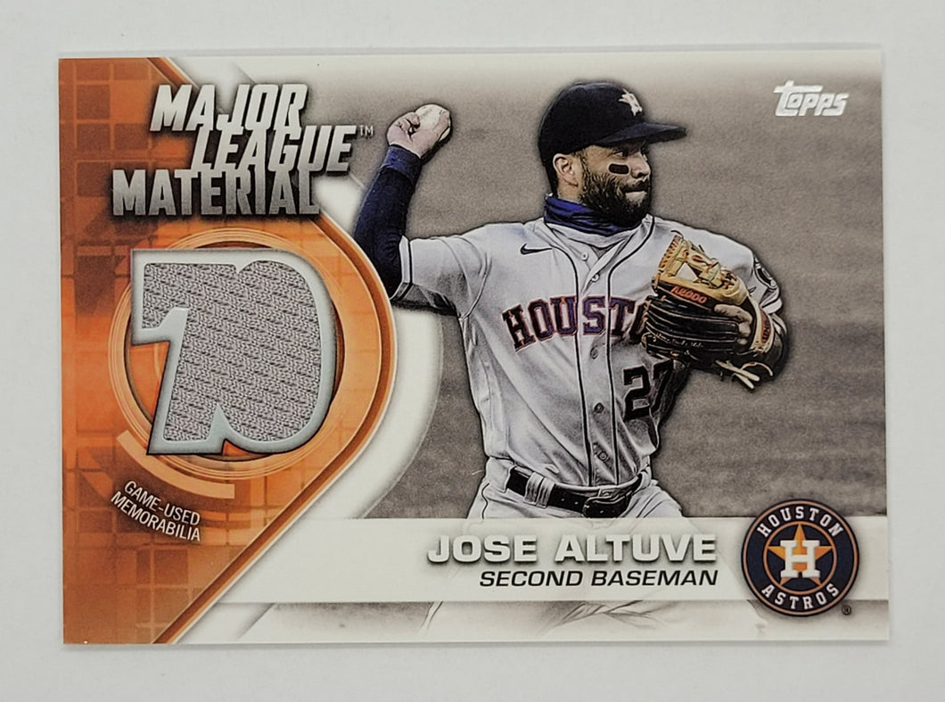 2021 Topps Series 1 Major League Material Jose Altuve Baseball Card
