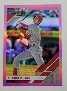 2019 Panini Donruss Shohei Ohtani Pink Prizm Baseball Card