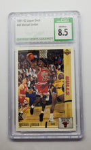 Load image into Gallery viewer, 1991-1992 Upper Deck Michael Jordan Basketball Card CSG 8.5

