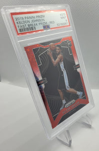 2019-2020 Panini Prizm Fast Break Red Keldon Johnson Rookie Basketball Card 079/125 PSA 9