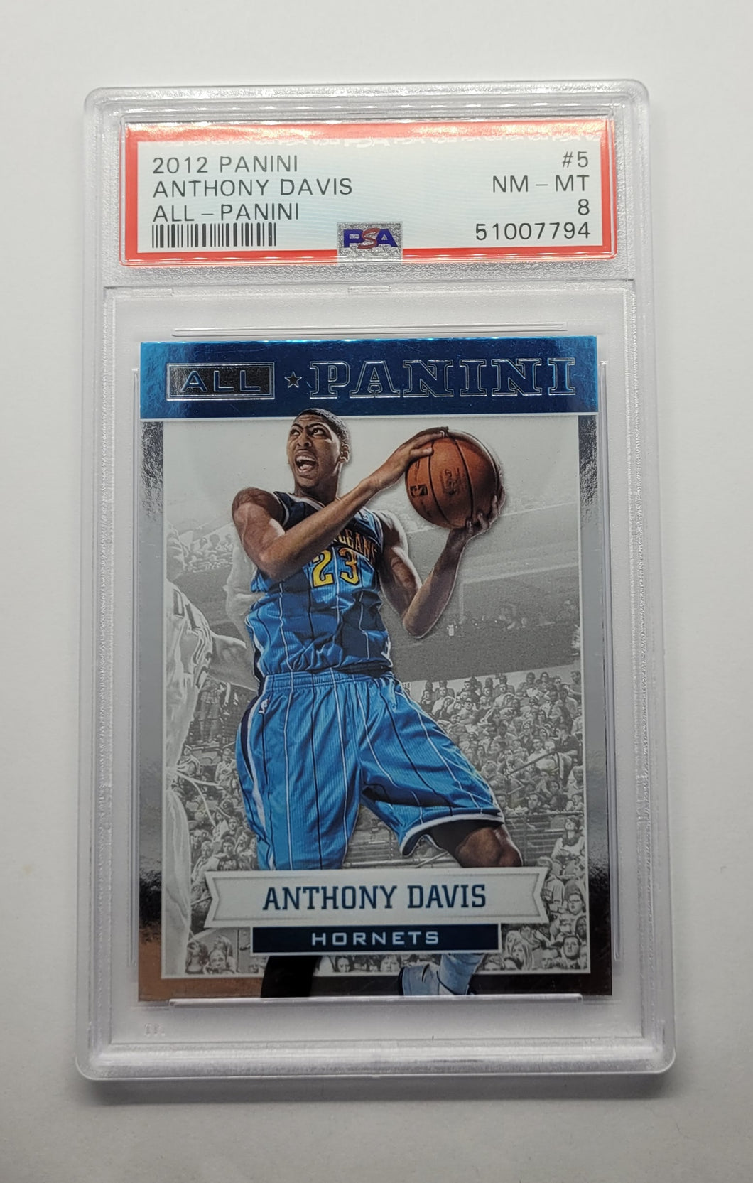 2012 Panini All-Panini Anthony Davis Rookie Basketball Card PSA 8