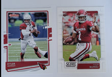 Load image into Gallery viewer, 2019 &amp; 2020 Donruss Kyler Murray Football Cards
