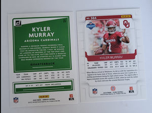 2019 & 2020 Donruss Kyler Murray Football Cards