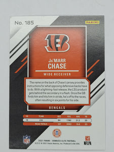 2020 Donruss Elite Ja'Marr Chase Red Aspirations Rookie Football Card 59/99