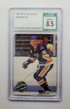 Load image into Gallery viewer, 1991-92 Pro Set Platinum Brett Hull Hockey Card CSG 8.5
