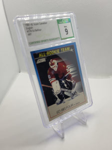 1991-92 Score Canadian English Ed Belfour Hockey Card CSG 9