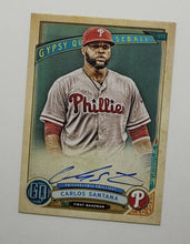 Load image into Gallery viewer, 2019 Topps Gypsy Queen Carlos Santana On Card Auto Baseball Card
