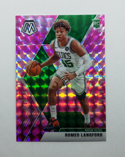 Load image into Gallery viewer, 2019-2020 Panini Mosaic Pink Camo Prizm Romeo Langford Rookie Basketball Card
