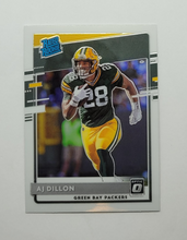 Load image into Gallery viewer, 2020 Donruss Optic Rated Rookie AJ Dillon Rookie Football Card
