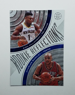 2020 Panini Illusions Rookie Reflections Zion Williamson & Charles Barkley Rookie Basketball Card