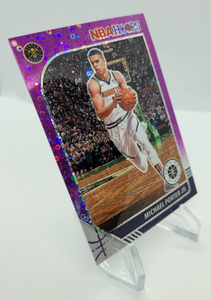 2019-2020 NBA Hoops Premium Stock Michael Porter Jr. Purple Disco Prizm Basketball Card