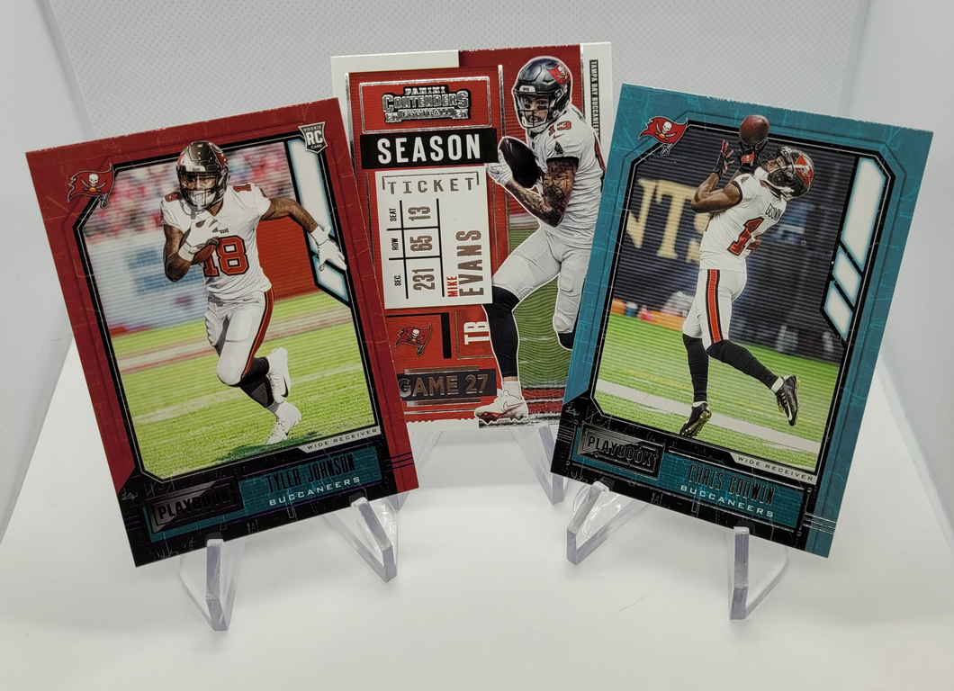 2020 Tampa Bay Buccaneers Superbowl Lot of 3 Football Cards