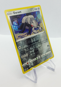 Side view of 2020 Durant Reverse Holo Pokemon Card 