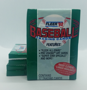 5 Unopened Packs of 1992 Fleer Baseball Cards