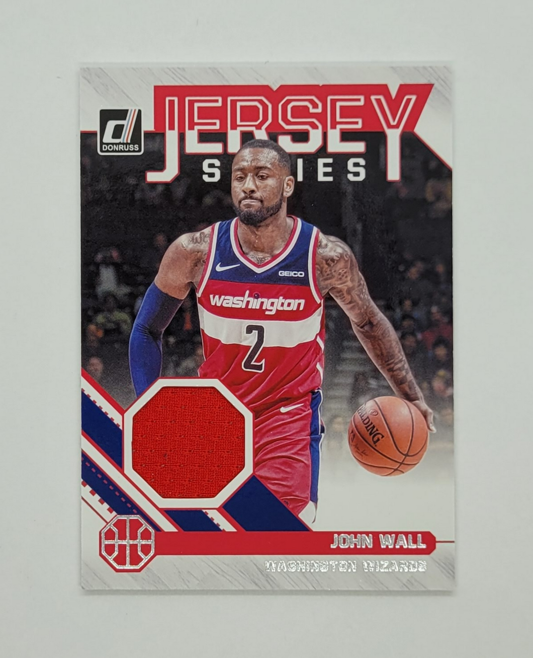 2020-2021 Donruss Jersey Series John Wall Game Used Material Patch Basketball Card
