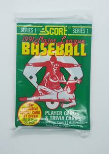 5 Unopened Packs of 1991 Score Baseball Series 1 Cards