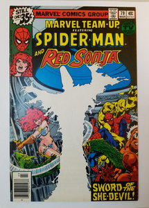 1979 Marvel Team Up Spiderman & Red Sonja #79 Comic Book