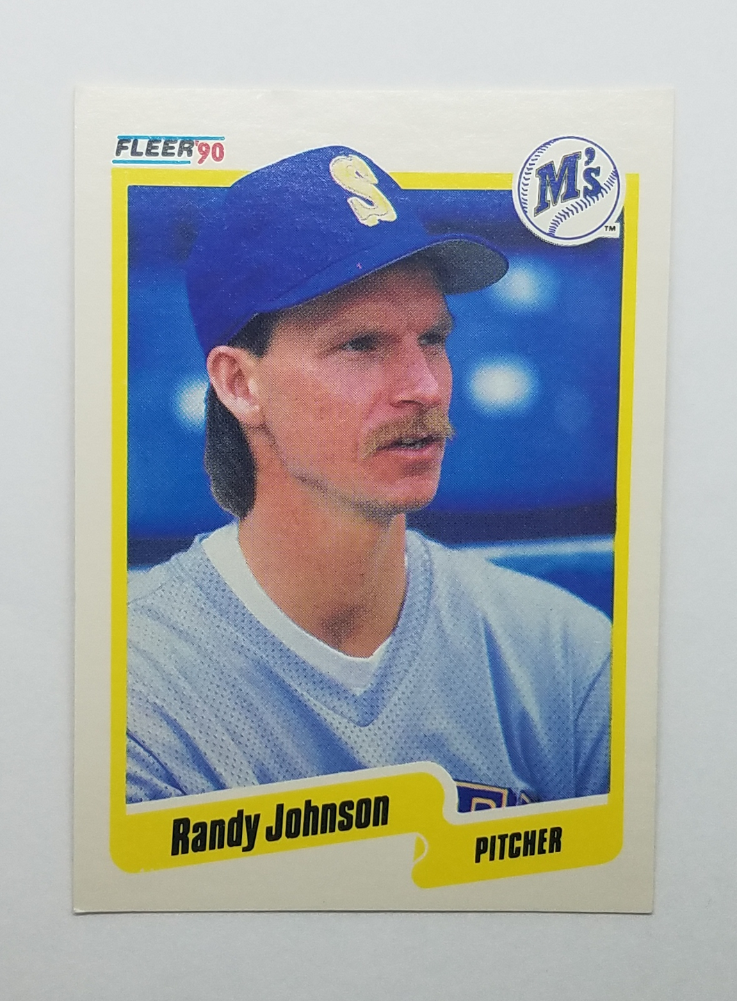 1990 Fleer Randy Johnson Baseball Card