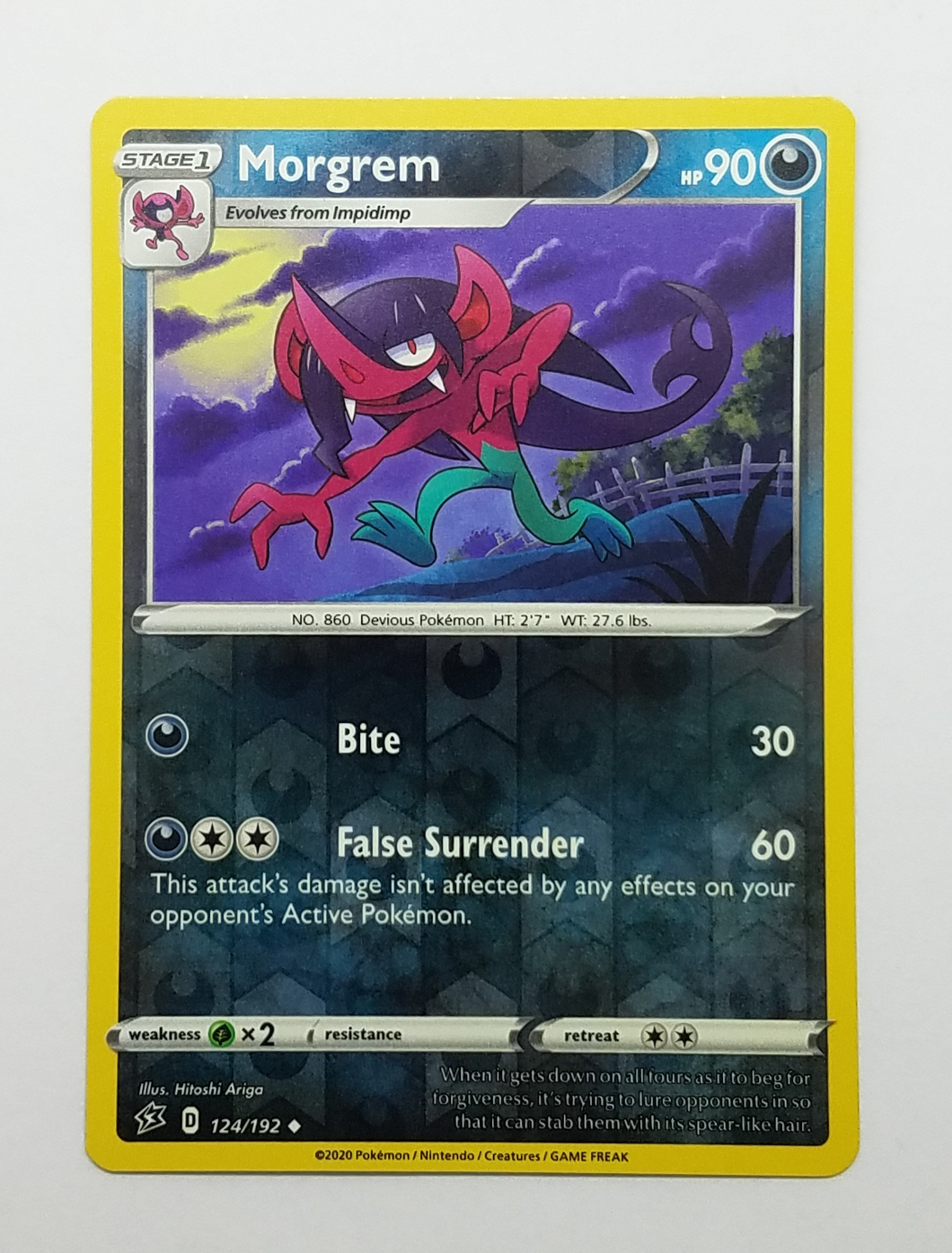 2020 Morgrem Pokemon Card 