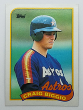 Load image into Gallery viewer, 1989 Topps Craig Biggio Baseball Rookie Card
