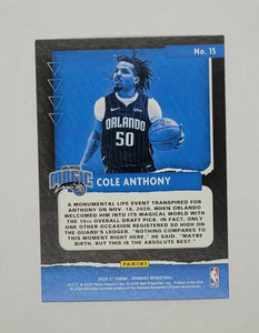 2020-2021 Donruss Great X-Pectations Cole Anthony Rookie Basketball Card