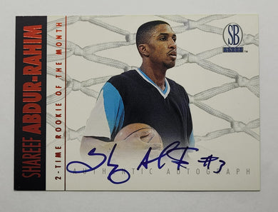 1997 Score Board Rookie of the Month Shareef Abdur-Rahim Autograph Basketball Card