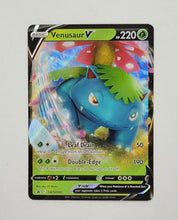 Load image into Gallery viewer, Venusaur V Full Art Holo &amp; Bulbasaur Holo Pokémon Cards
