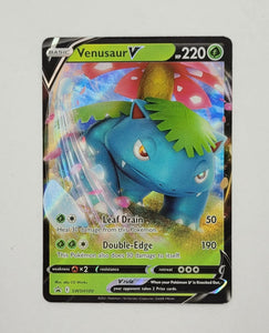 Venusaur V Full Art Holo & Bulbasaur Holo Pokémon Cards
