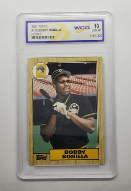 1987 Topps Bobby Bonilla Rookie Baseball Card WCG Gem Mint 10