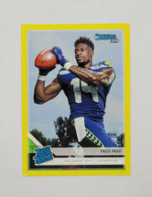 Load image into Gallery viewer, 2019 Donruss Rated Rookie Yellow Press Proof D.K. Metcalf Rookie Football Card
