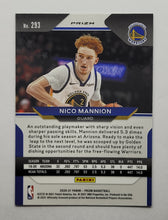 Load image into Gallery viewer, 2020-2021 Panini Prizm Nico Mannion Red White &amp; Blue Rookie Basketball Card
