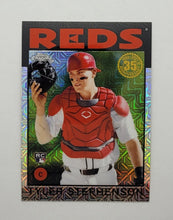 Load image into Gallery viewer, 2021 Topps Series 1 Chrome Silver Pack Mojo Refractor Tyler Stephenson Rookie Baseball Card
