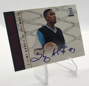 1997 Score Board Rookie of the Month Shareef Abdur-Rahim Autograph Basketball Card