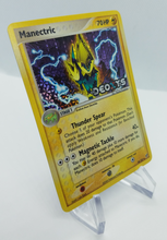 Load image into Gallery viewer, Side of the 2005 Manectric Holo Logo Stamped Pokemon Card
